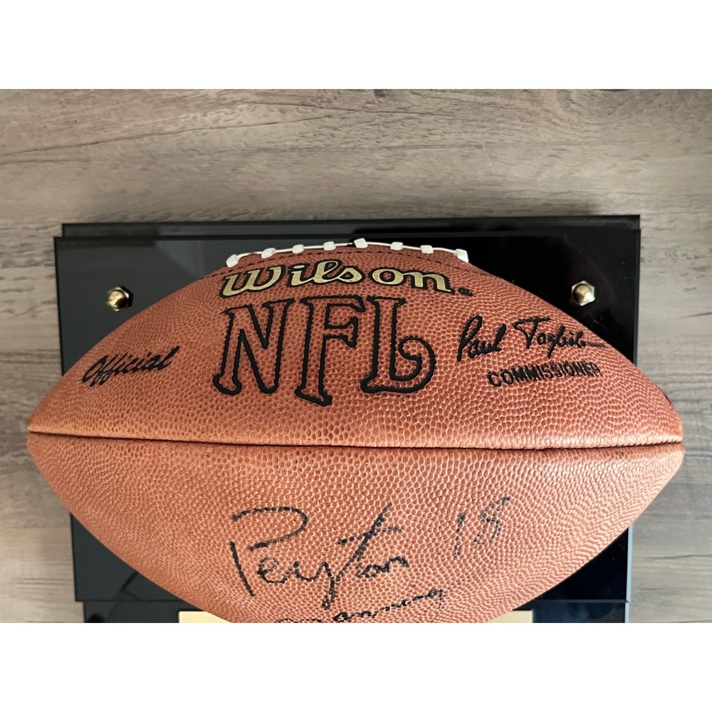 Peyton Manning Signed Indianapolis Colts Wilson Official NFL Football with Case - Picture 3 of 8